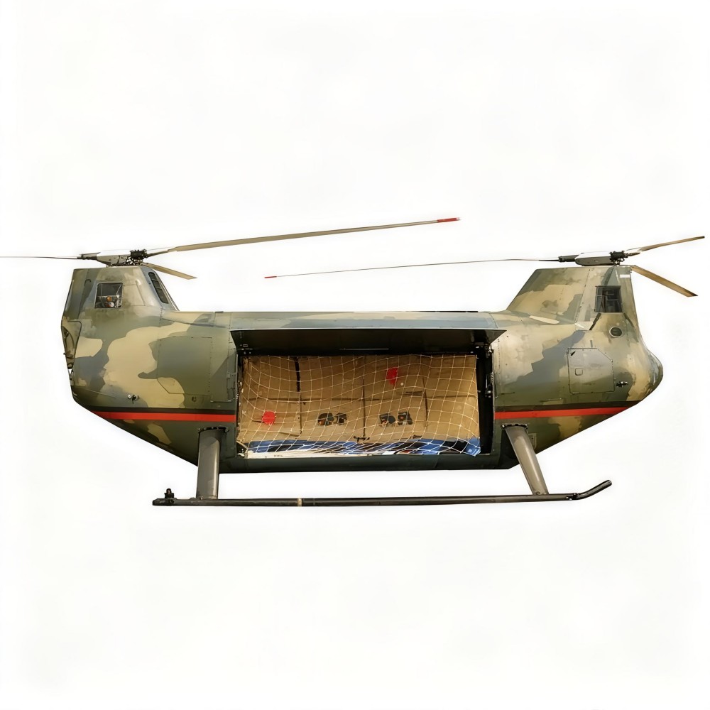 Armored parts transfer unmanned helicopter