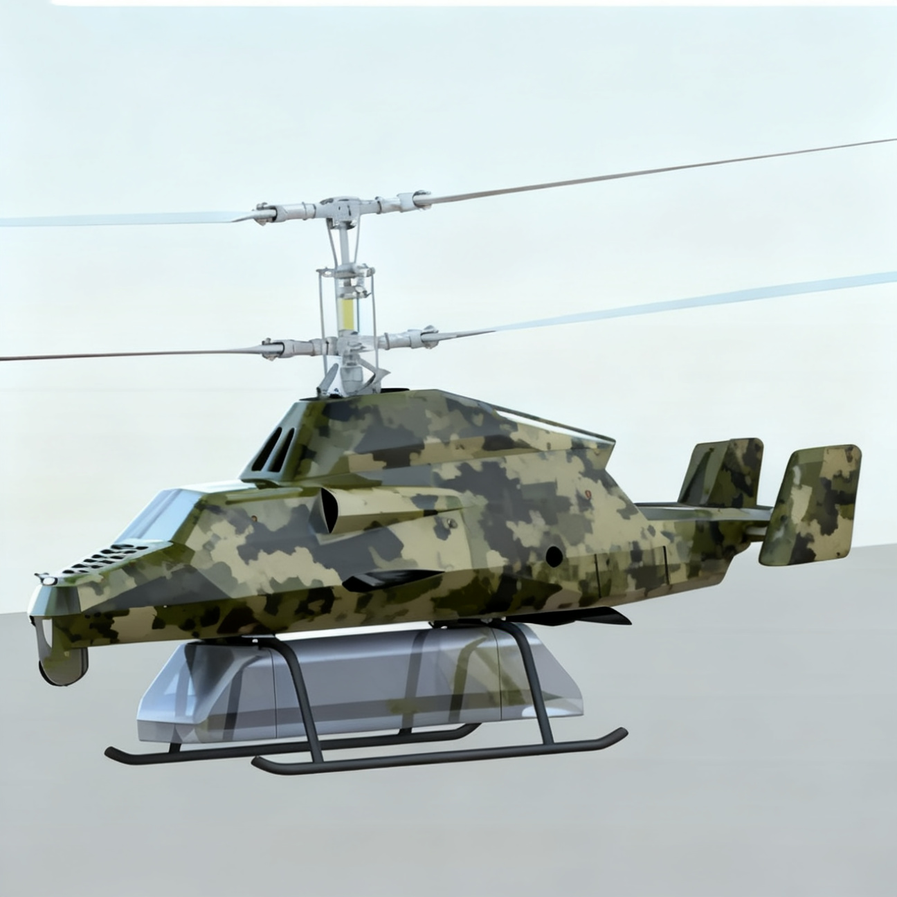 UAV for precise hoisting of tactical equipment