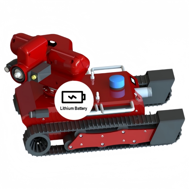 Remote Controlled Firefighting Portable Fire Extinguishing Robot